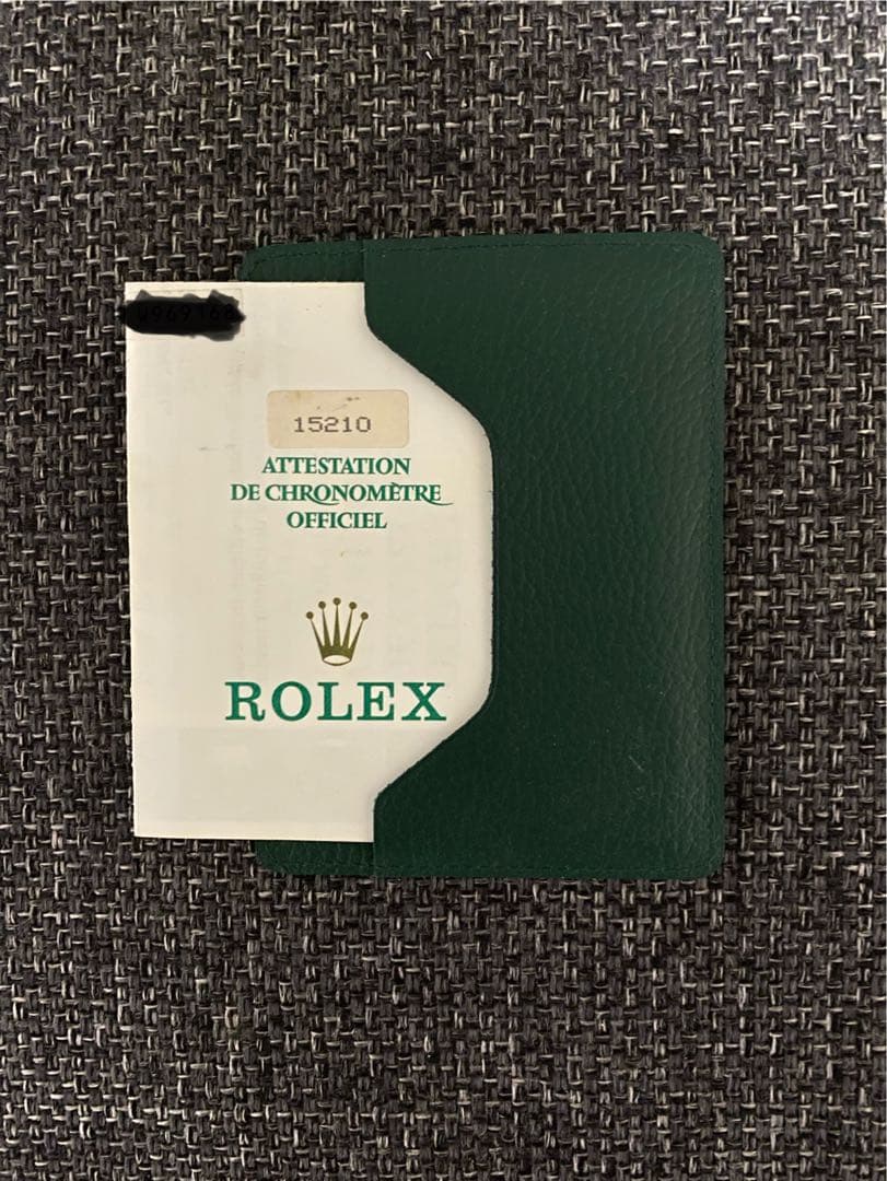 ロレックス ROLEX 15210 保証書 オイスター パーペチュアル