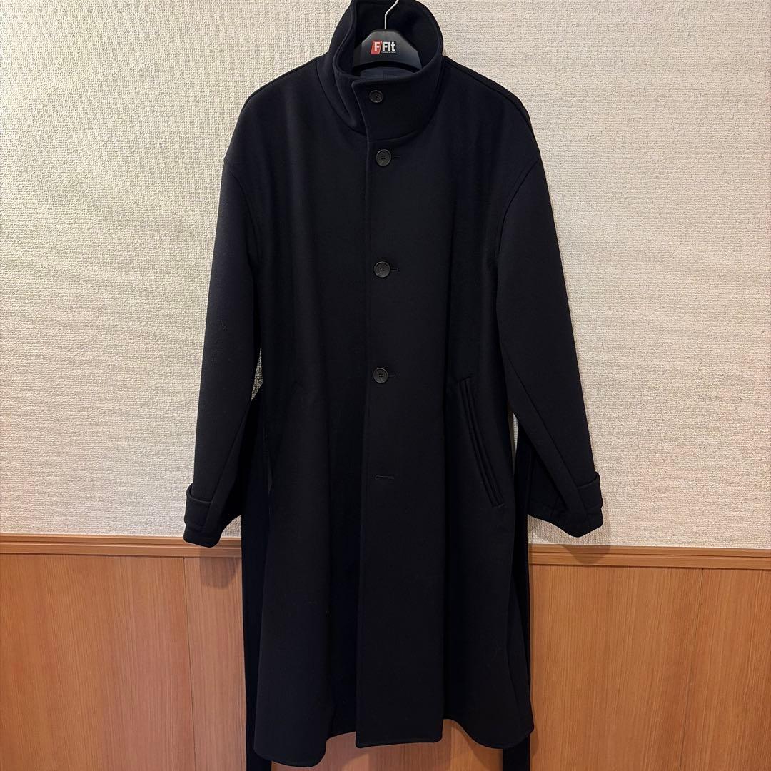 PUBLIC TOKYO Super140sメルトンオーバーサイズスタンドコート