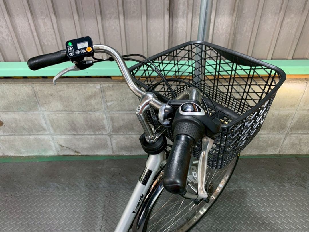 電動自転車　パナソニック　ビビDX 26インチ シルバー　№6114