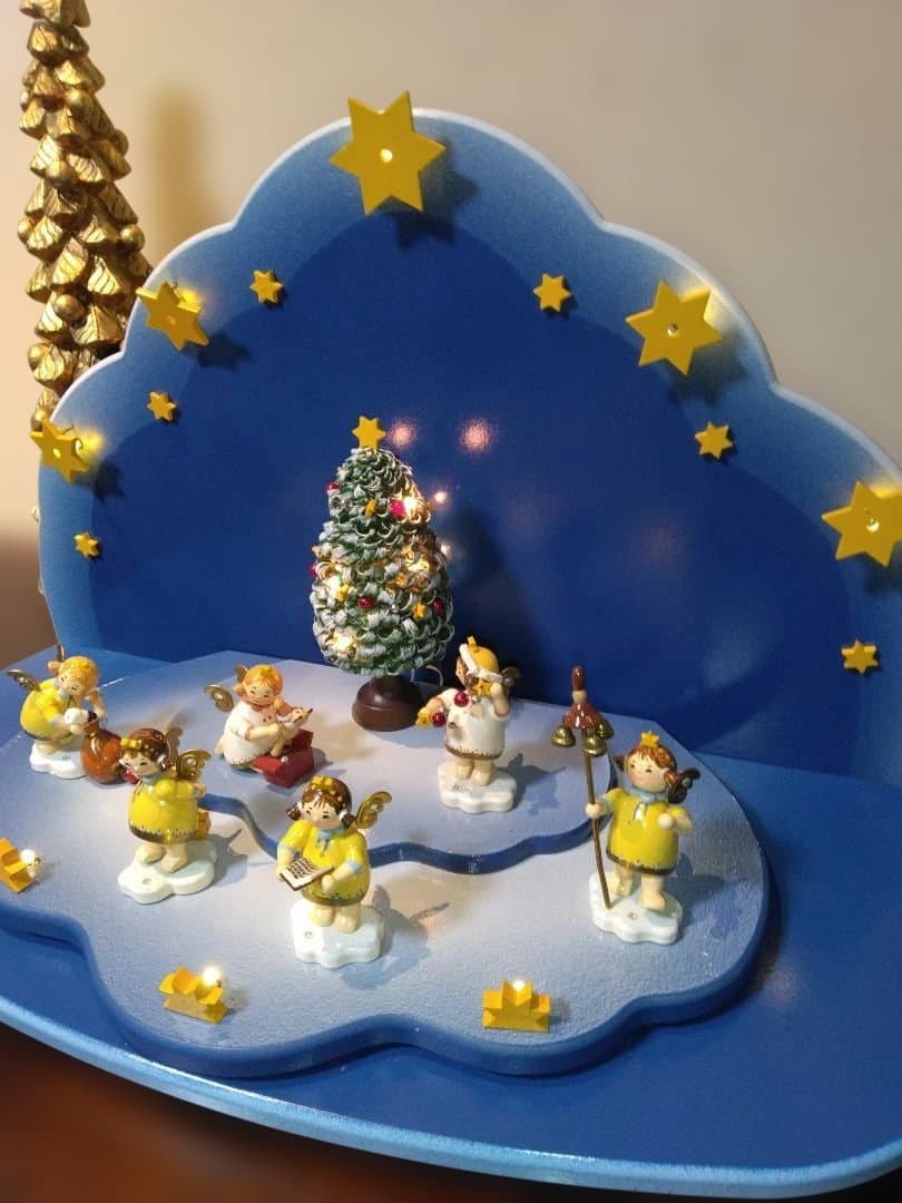 ドイツ　ザイフェン　ローテンブルク天体　間奏曲　天使の置物 LED