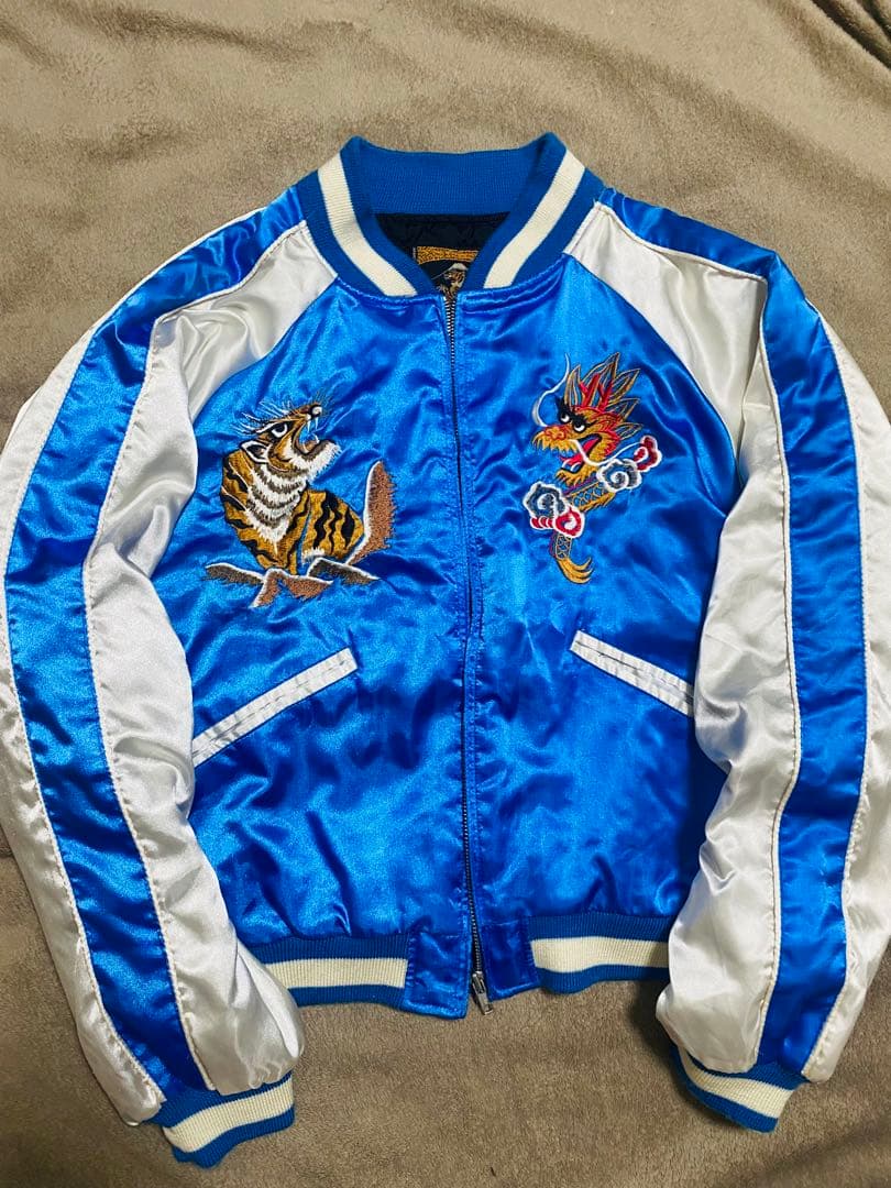 JAPANESE 日本 限定虎　スカジャン　サテン unisex スカジャン