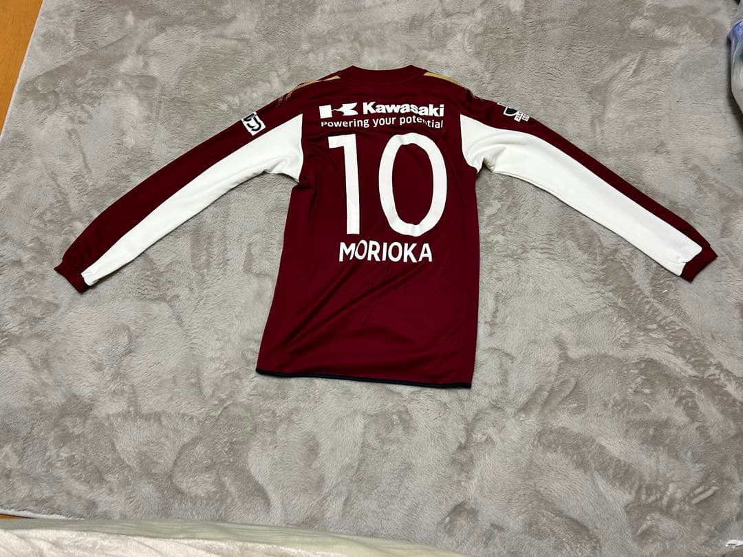 ヴィッセル神戸　森岡亮太　サイン付き　本人着用　済　ユニフォーム　10 XO