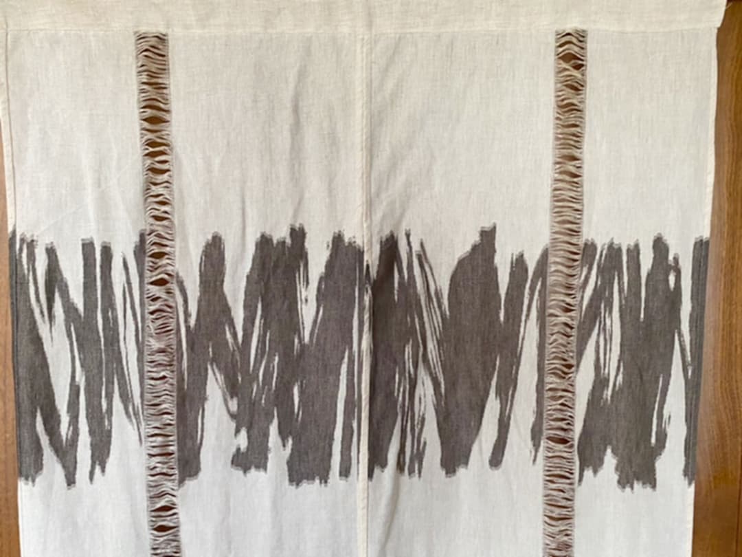 アンティーク⭐️墨絵のような本麻長のれん⭐️和モダン