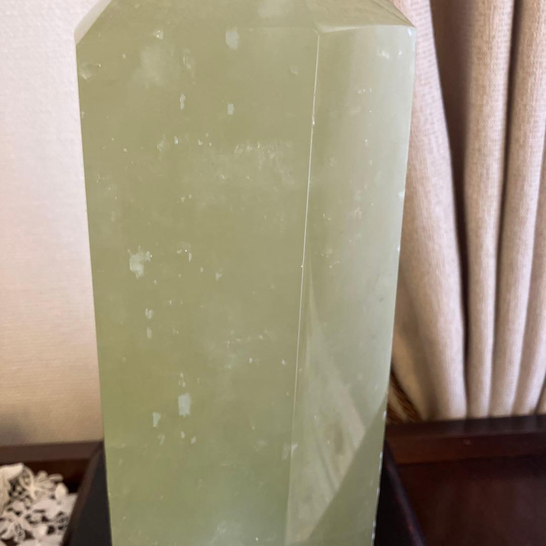 黄水晶　原石　石柱