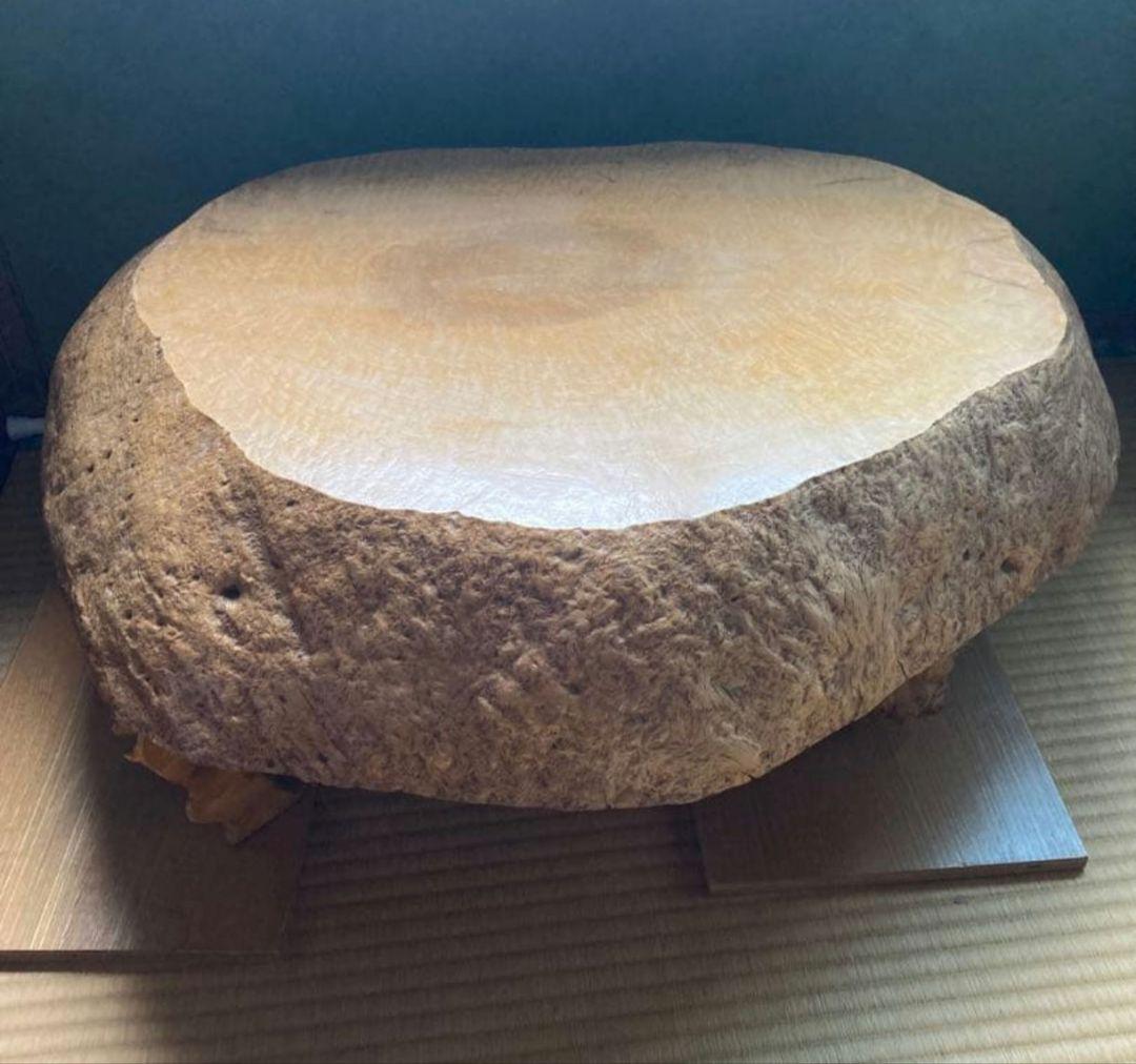 座卓　瘤　玉杢　ちゃぶ台　机　瘤杢　杢　一枚板　家具