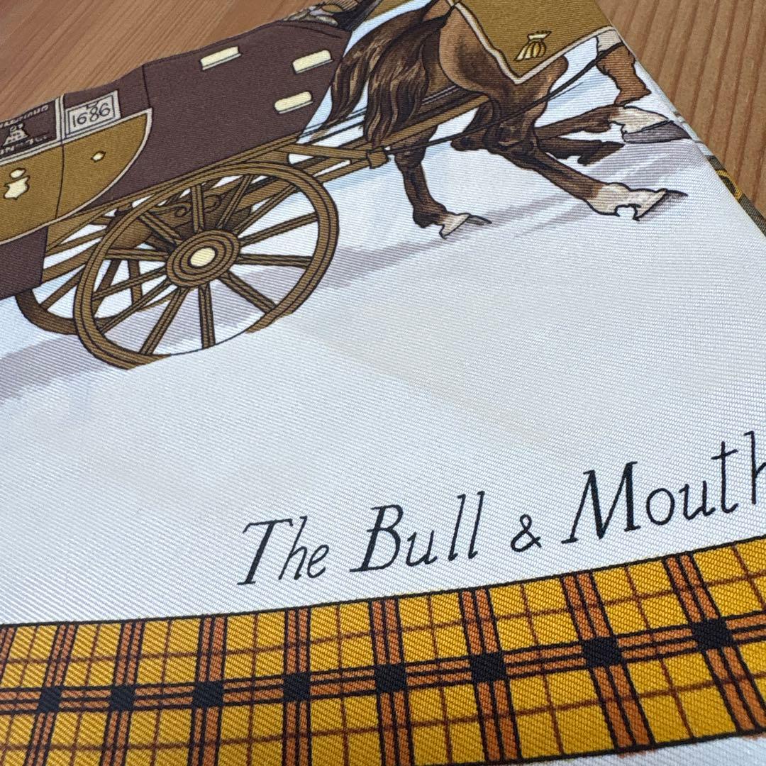 エルメス HERMÈS 馬車と雪景色 スカーフ ヴィンテージ