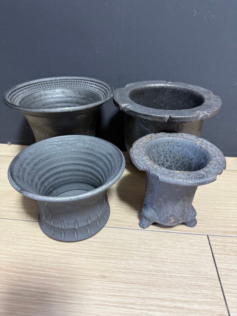 spicygem スパイシージェム　鶴仙園　陶器鉢　セット売り 植木鉢 作家鉢