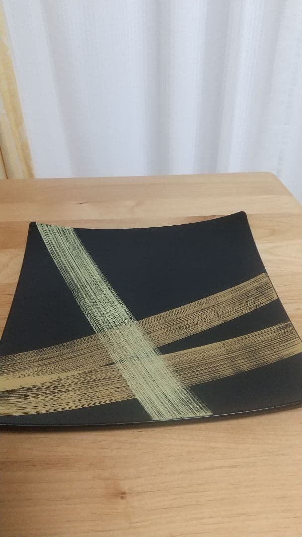 新品未使用 宮内庁御用達 漆器 山田平安堂 龍牙 プレート(大)