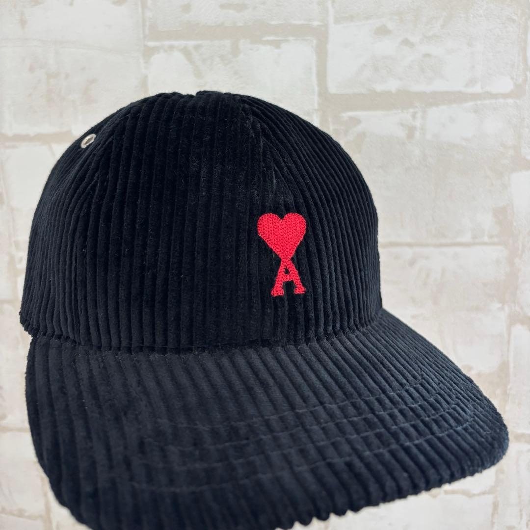 Hiro　AMI paris コーデュロイ ハート刺繍 キャップ