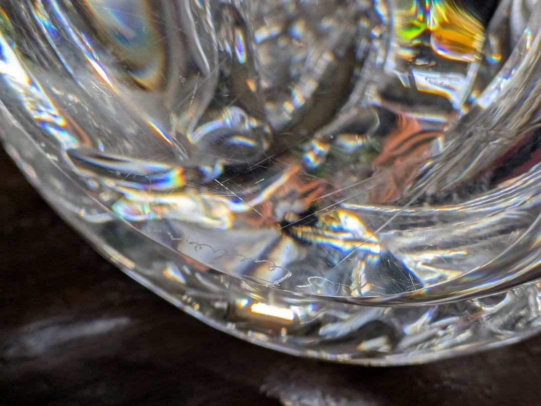 廃盤　STEUABEN 　希少クリスタル　イーグル　地球儀　No 8130