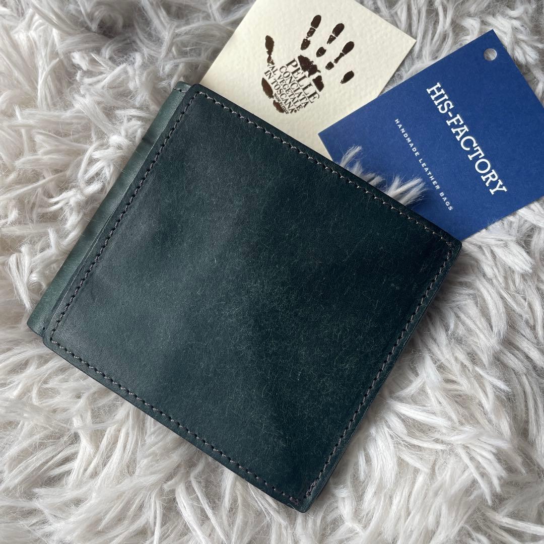 【極美品】ヒズファクトリー 二つ折り財布 プエブロ