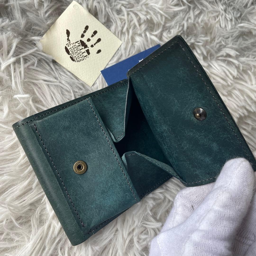 【極美品】ヒズファクトリー 二つ折り財布 プエブロ