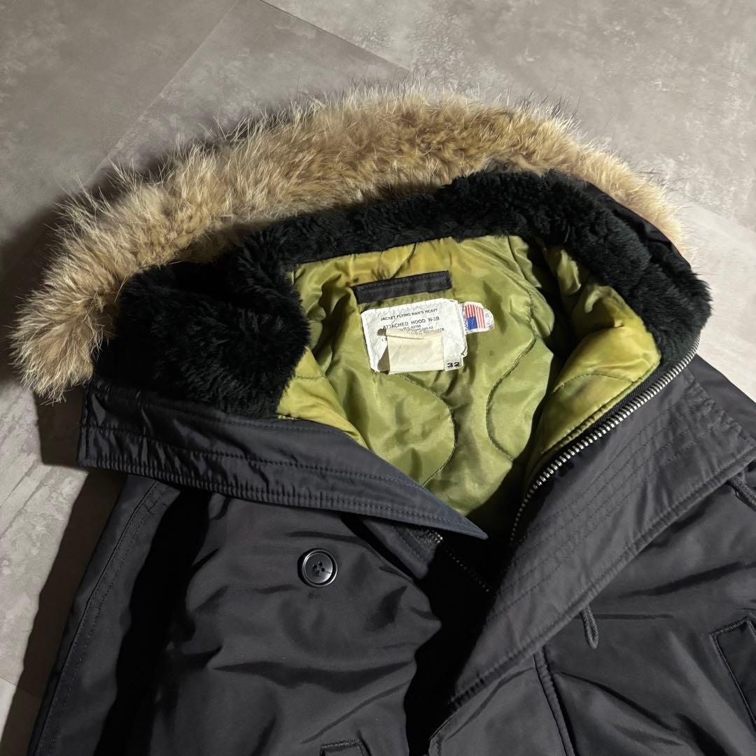 80s - vintage N2B フライトジャケット　ブラック　黒　USA製