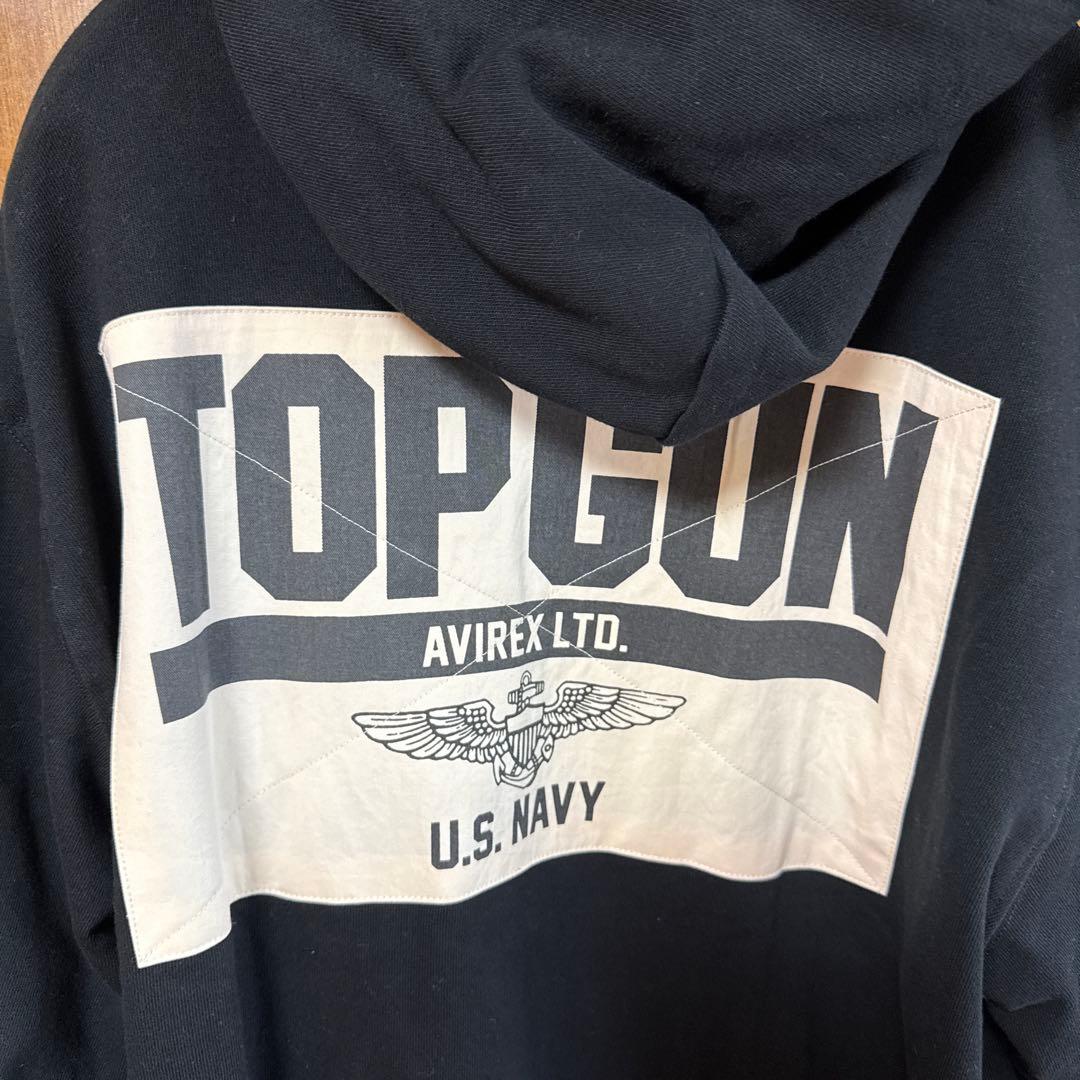 結*城様 最終価格‼️新品AVIREX TOP GUNジップアップパーカーNAV