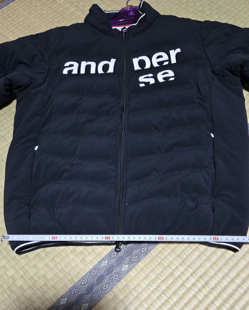 and per se ブラック ジップアップジャケット