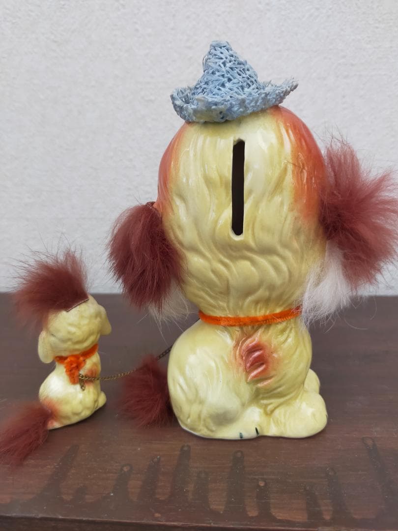 レトロ　陶器貯金箱　４個