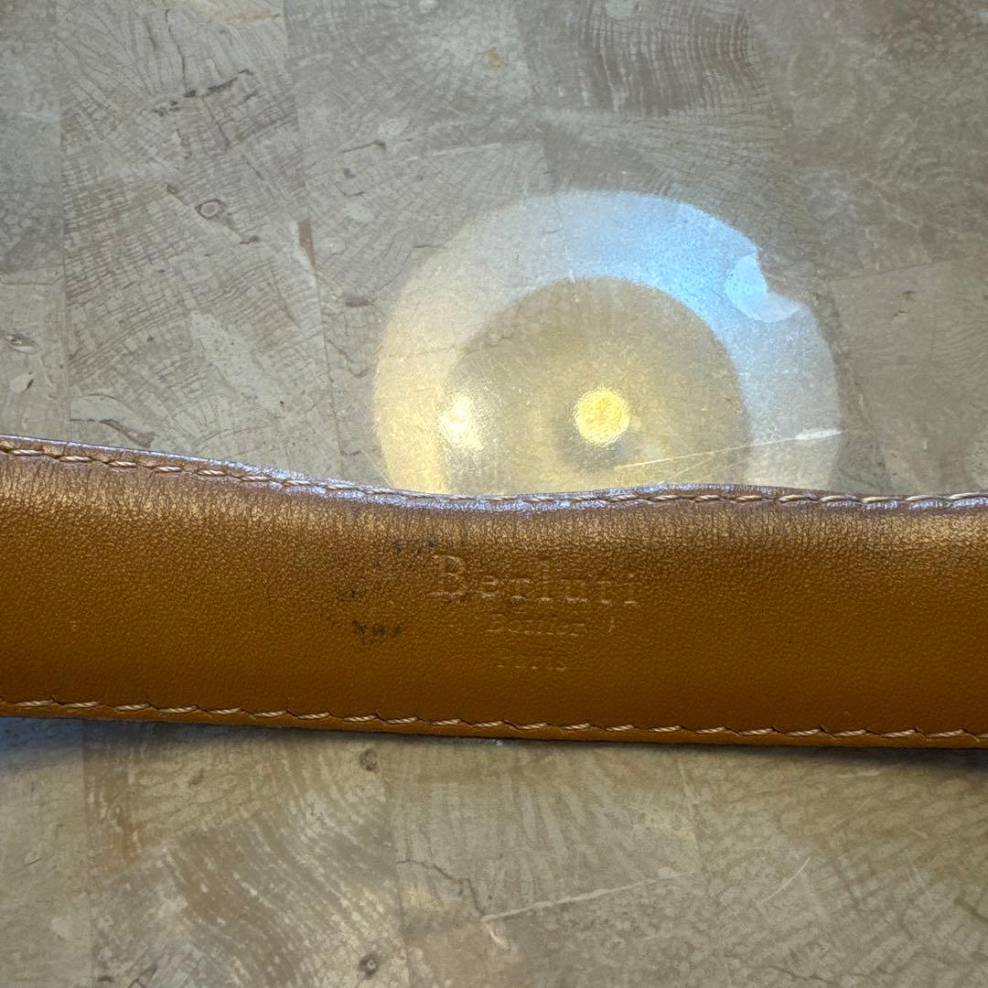 ベルルッティ レザー ベルト ブラウン　Berluti