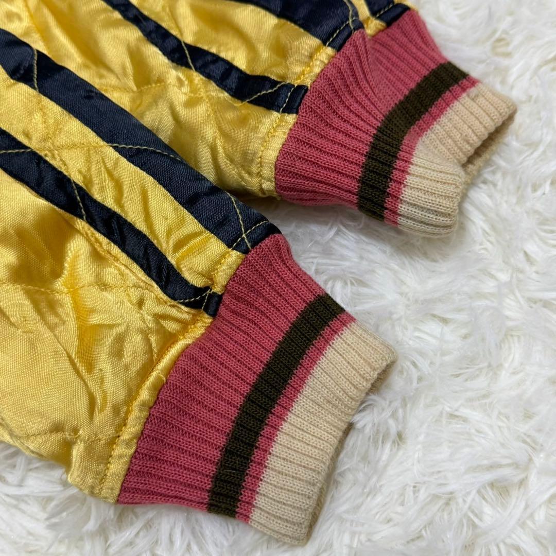 CABCLOTHING スカジャン キルティング リバーシブル 虎鷹龍Ｌ