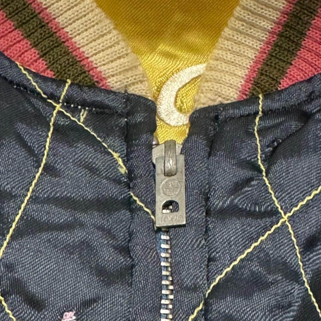 CABCLOTHING スカジャン キルティング リバーシブル 虎鷹龍Ｌ