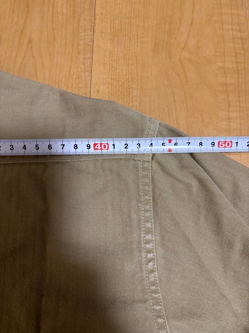 THE REAL McCOY'S カーキ 長袖シャツ 17½-34