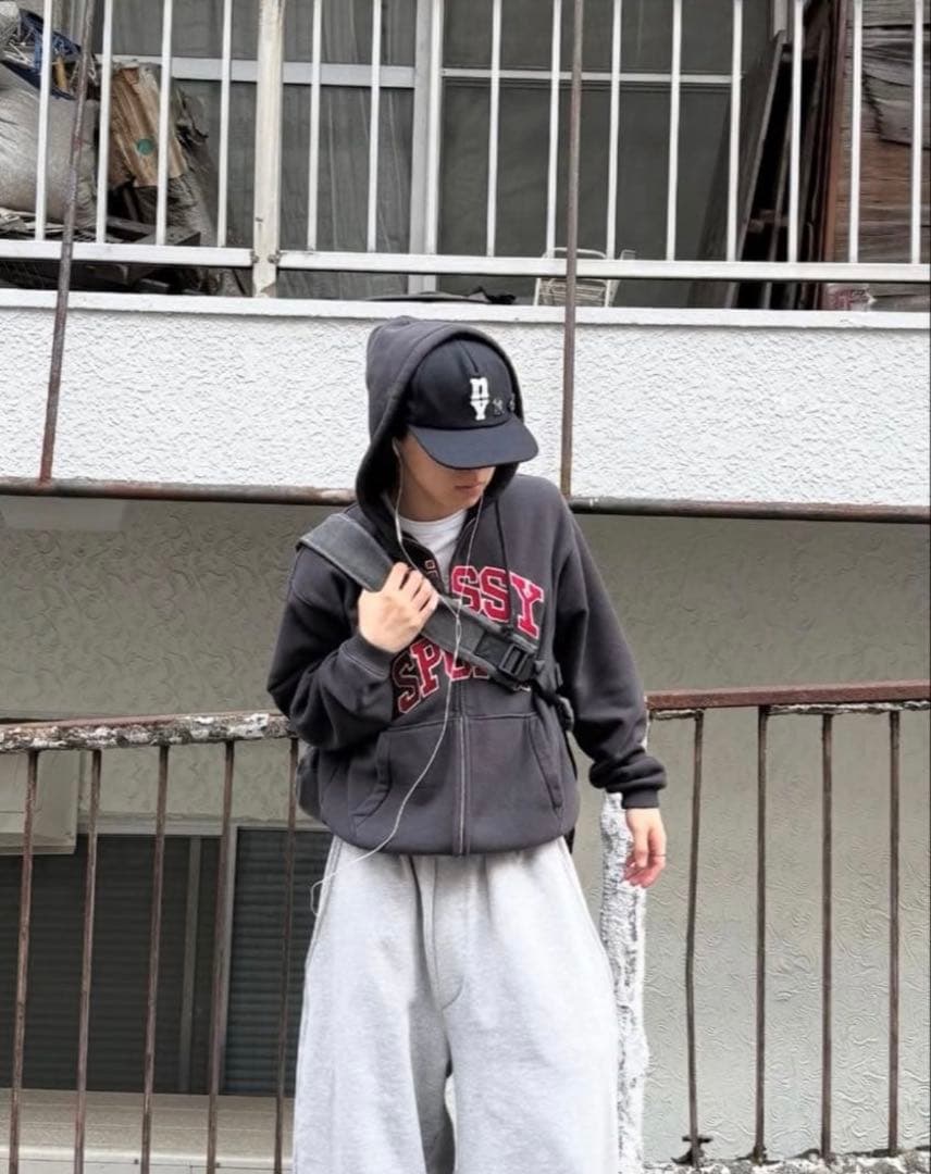 トップス Stussy Sport Zip Hood \"Washed Black\" M