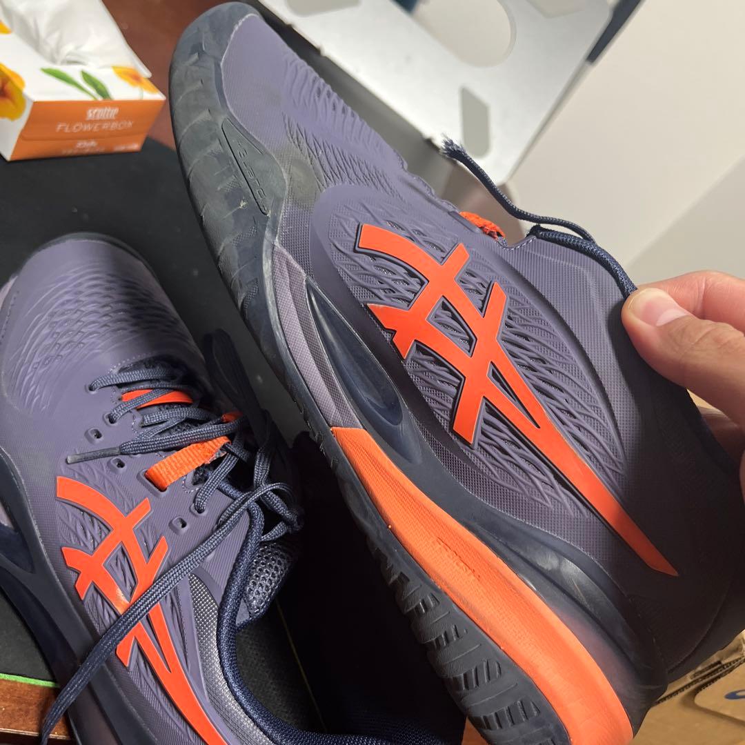 asics ゲルレゾリューション　X グレー　28センチ ワイドモデル