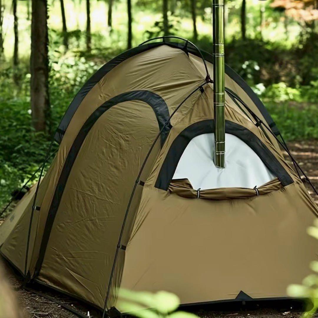 新品 激レア ソロ ドームテント 薪ストーブ 煙突穴 キャンプ アウトドア