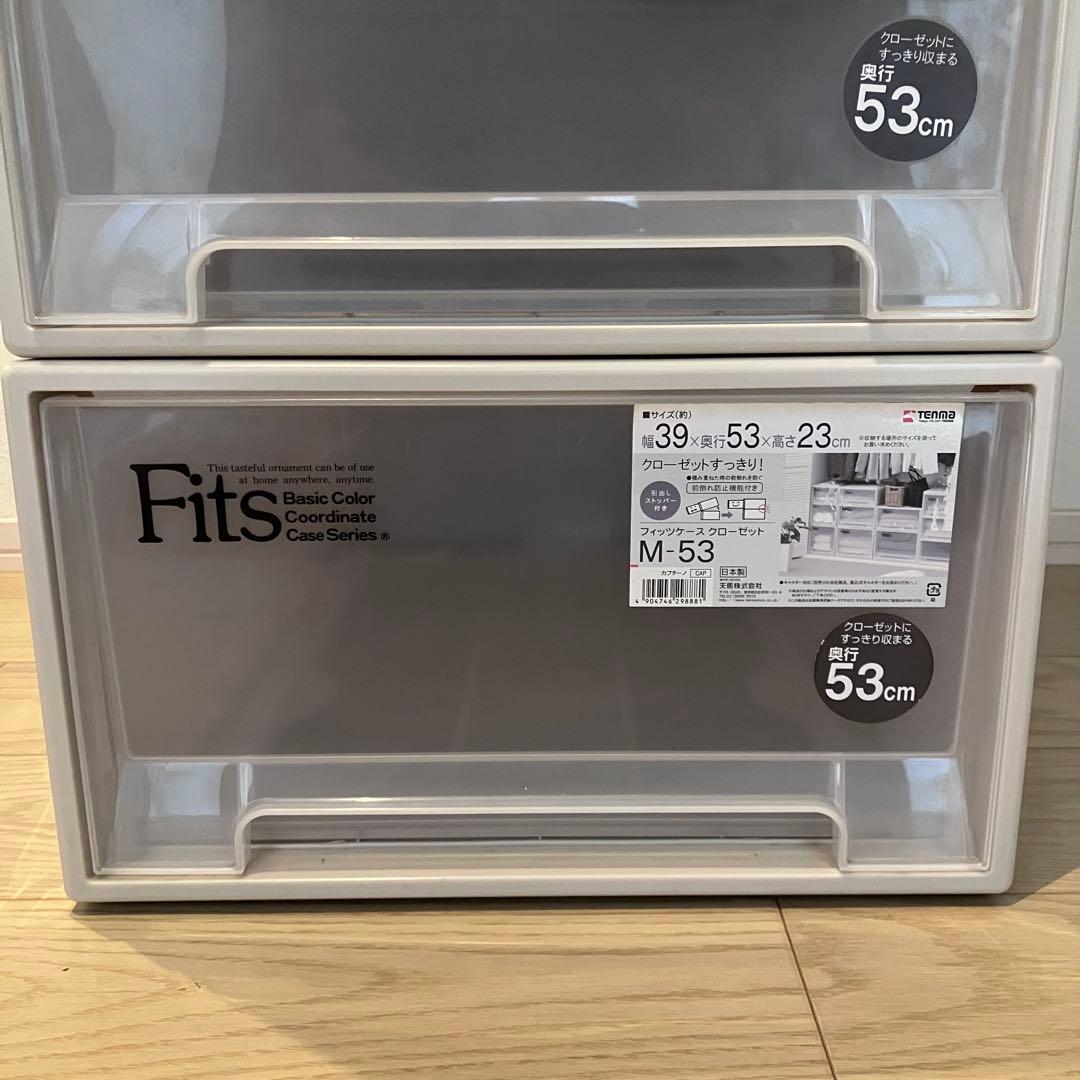 送料無料✨4個セット✨フィッツ Fits天馬 衣装ケース クローゼット M-53