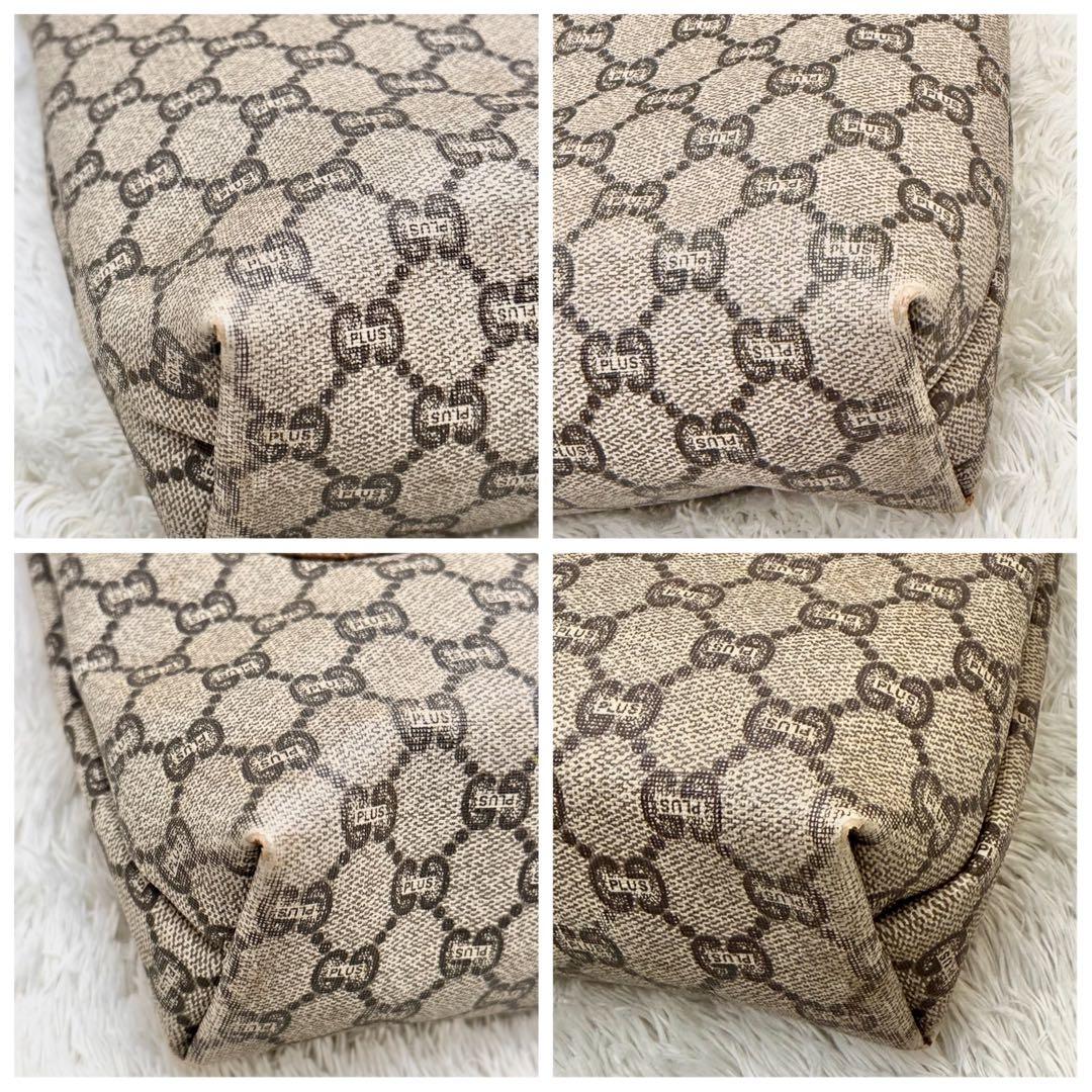 GUCCI グッチプラス GG シェリーライン トートバッグ PVC ゴールド
