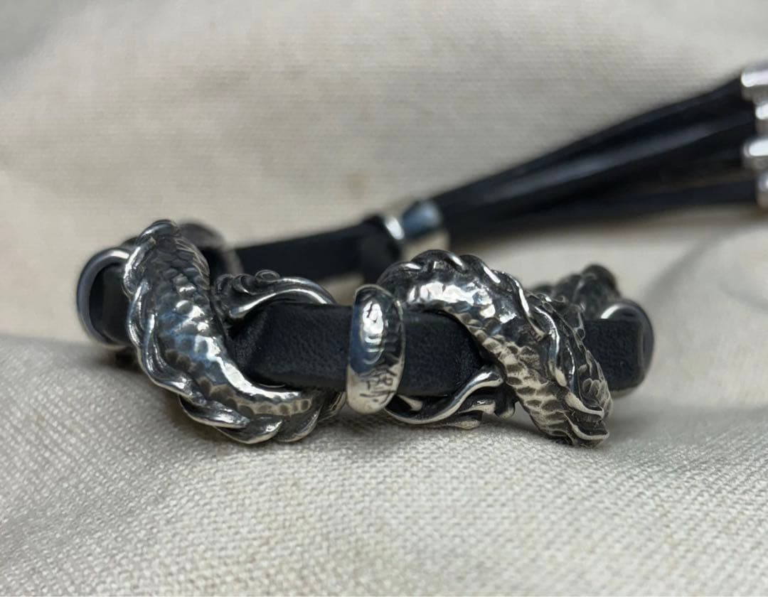BULL BLOODのレザーシルバーブレスレッド ラルクhyde氏着用
