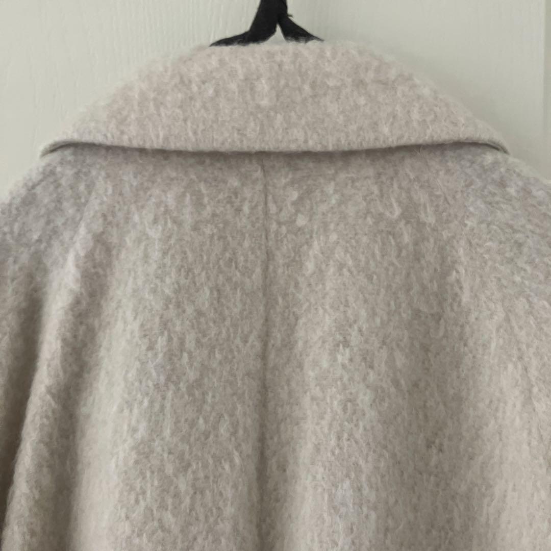美品ジャーナルスタンダードレサージュ　シャギーウールモヘヤビッグチェスターコート