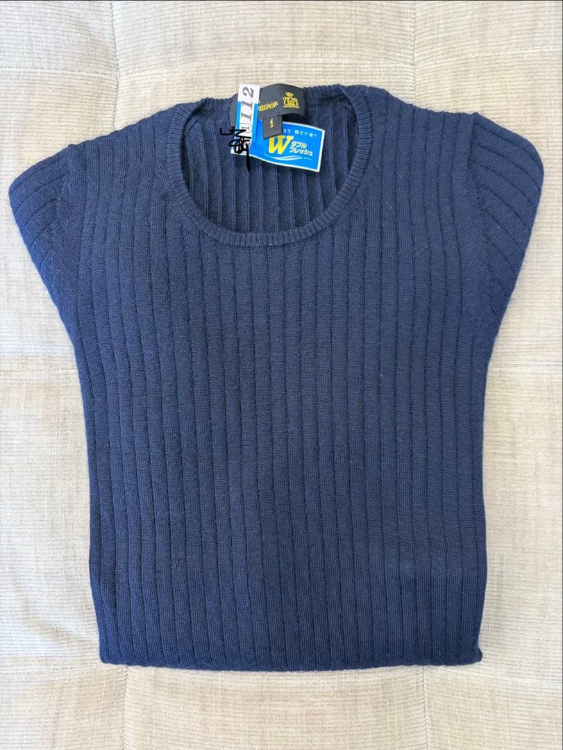 Drawer ドゥロワー 18G シルク カシミア クルーネック ニット 1