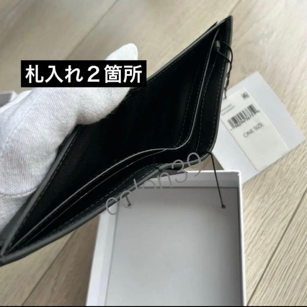 カルバンクライン　本革レザー 二つ折り財布　ケース付き　パスケース付き