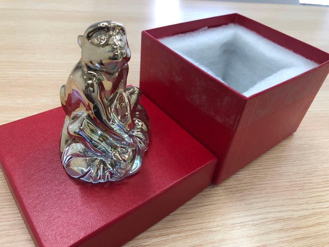Baccarat 猿の置物 専用箱付き
