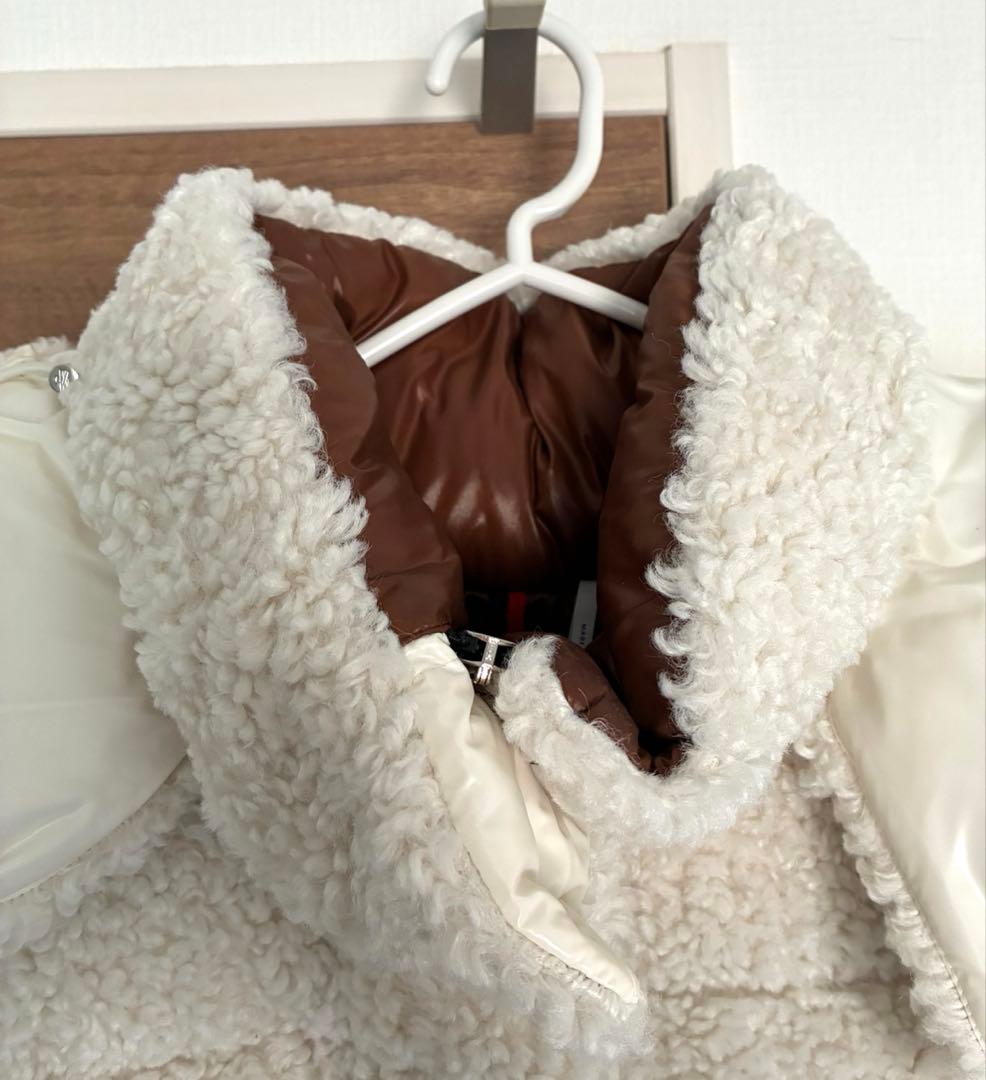 モンクレール ボア ロングダウンコート