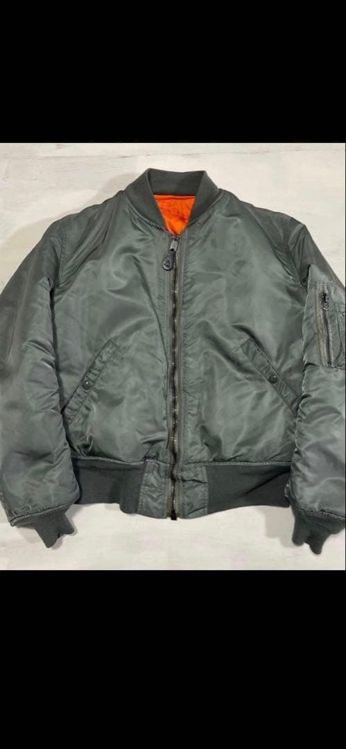 USA製 ALPHA 68年 MIL-J-8279D MA-1 カーキ　グリーン