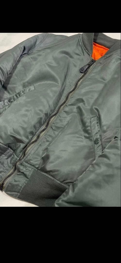 USA製 ALPHA 68年 MIL-J-8279D MA-1 カーキ　グリーン