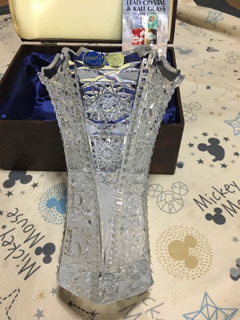 BOHEMIA Crystal リードクリスタル花瓶 約27.5cm