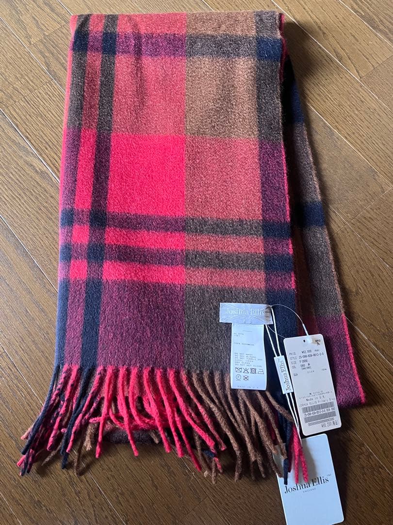 新品⭐︎ ジョシュアエリス ストール ヴェルメイユパーイエナ購入 レッド