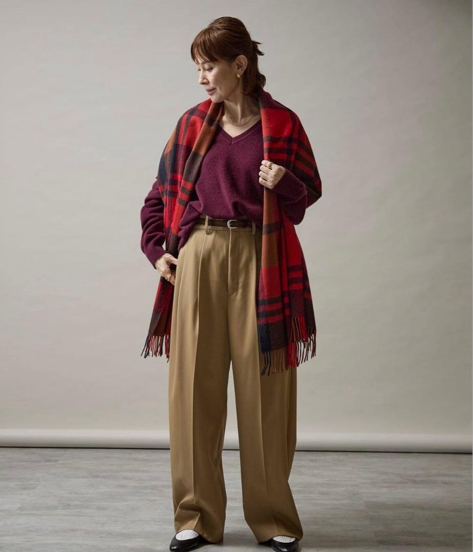 新品⭐︎ ジョシュアエリス ストール ヴェルメイユパーイエナ購入 レッド