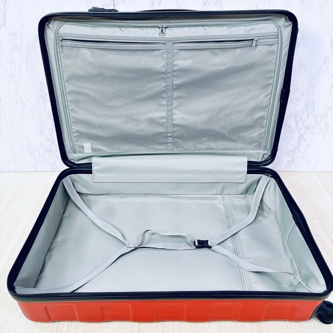 無印良品 スーツケース 赤 MUJI TSAロック 4輪 75L 廃盤 軽量