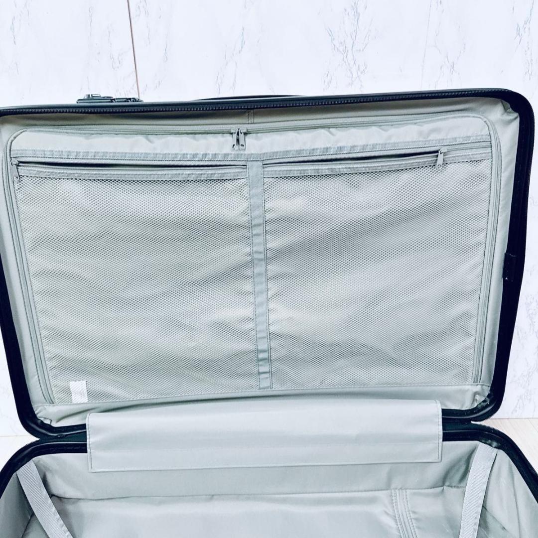 無印良品 スーツケース 赤 MUJI TSAロック 4輪 75L 廃盤 軽量