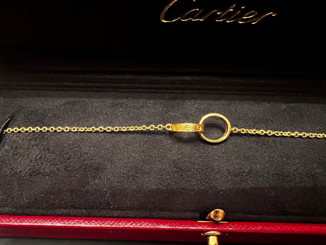 【超美品】Cartier カルティエ K18YG ベビーラブブレス
