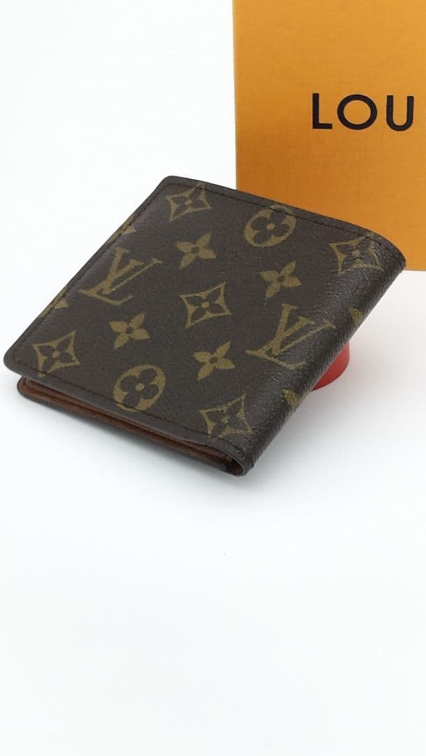 【美品】LOUIS VUITTON メンズモノグラム 二つ折り財布