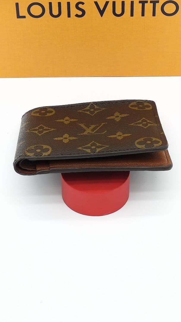 【美品】LOUIS VUITTON メンズモノグラム 二つ折り財布
