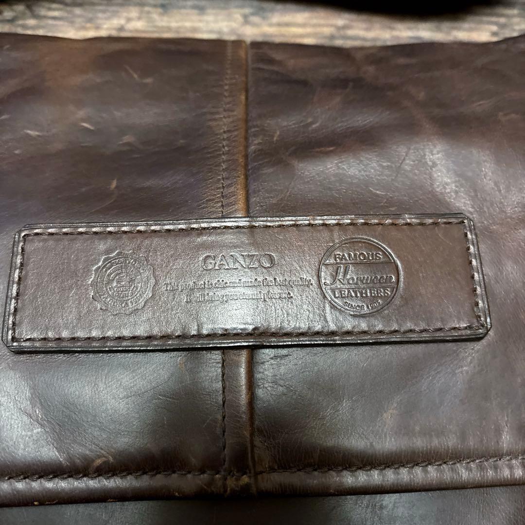 バッグ GANZO HORWEEN / leather messenger bag