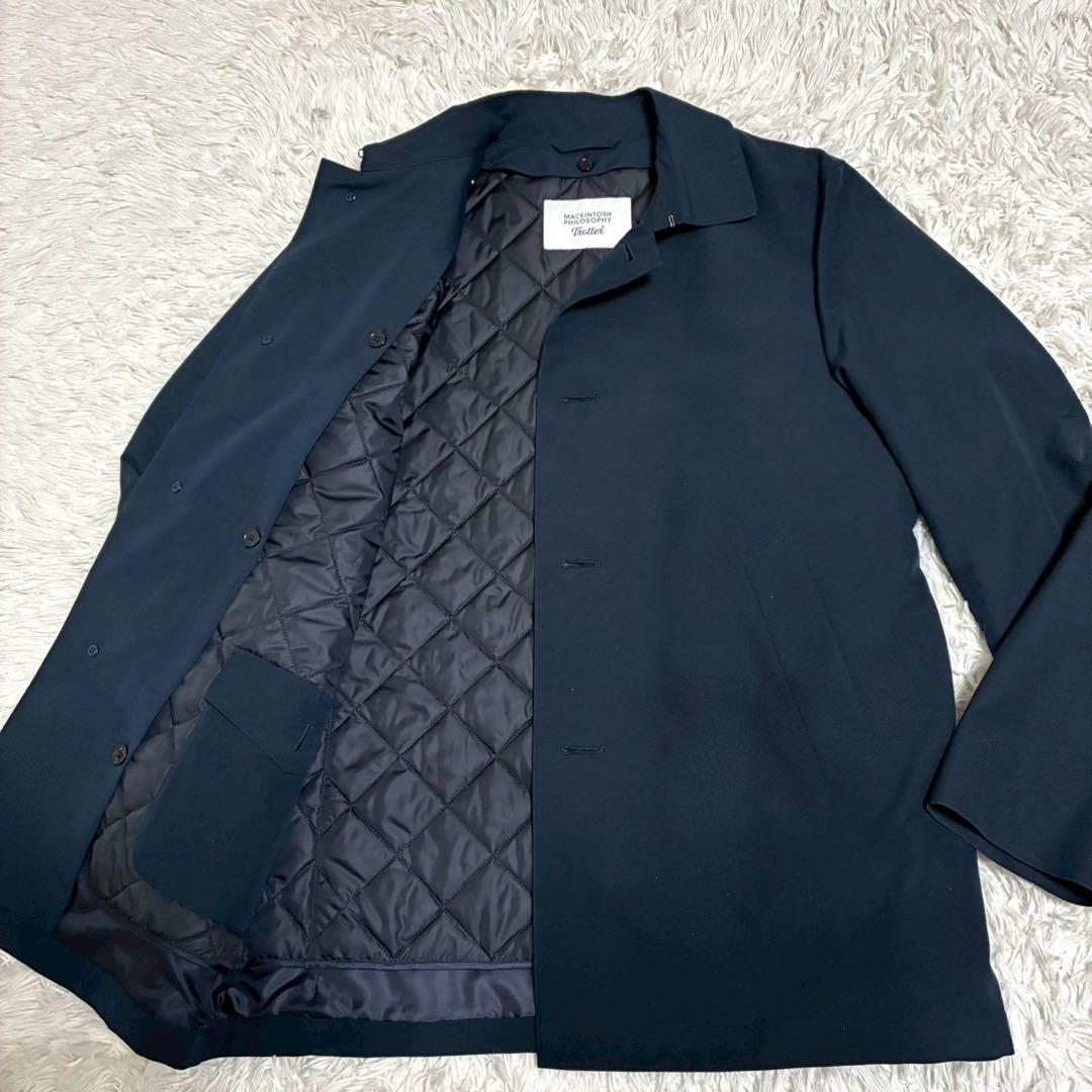 XL/現行⭐️マッキントッシュフィロソフィー TROTTER コート ライナー　紺