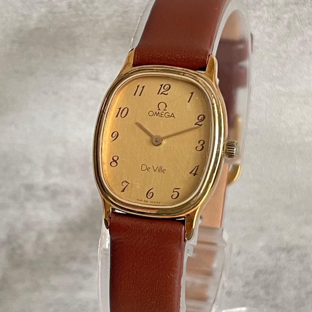 稼動品　OMEGA オメガ　アラビア文字　ヴィンテージ　レディース　腕時計