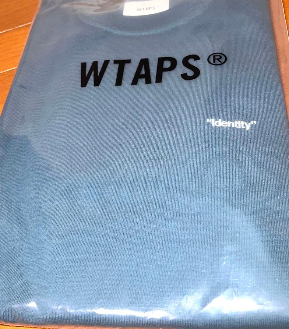 WTAPS Identity LS Cotton Teal長袖Tシャツ