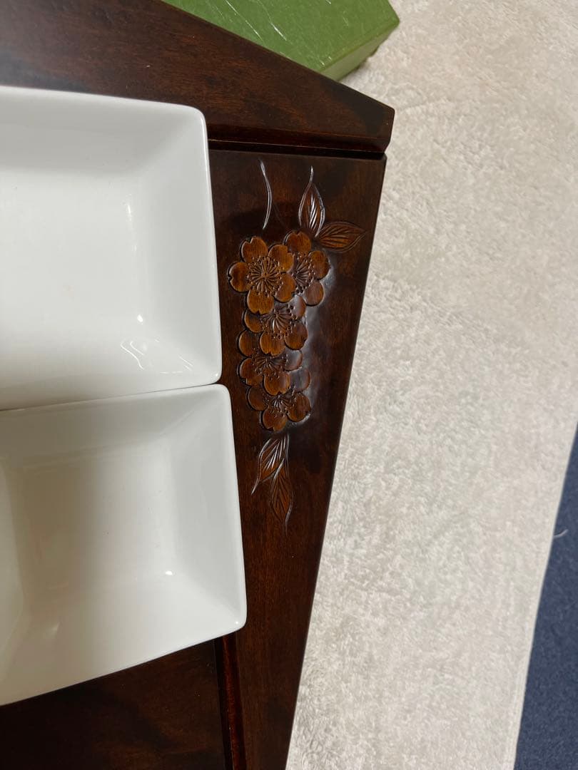 軽井沢彫りお一人様膳大阪屋家具店作 1セット